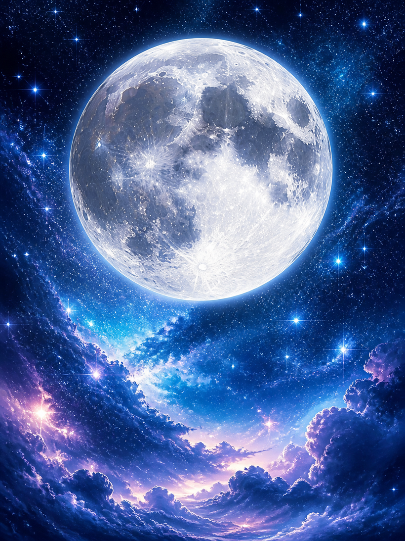 Full Moon Wall Art