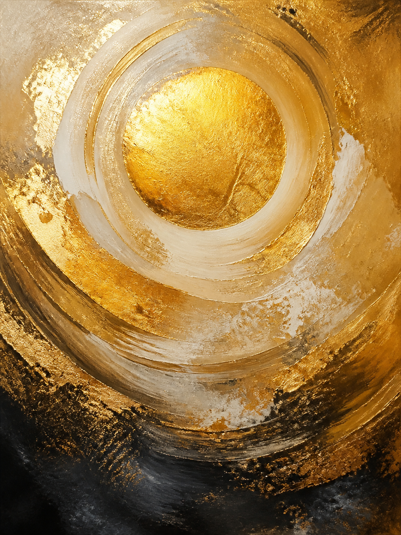 Gold Abstract Wall Art
