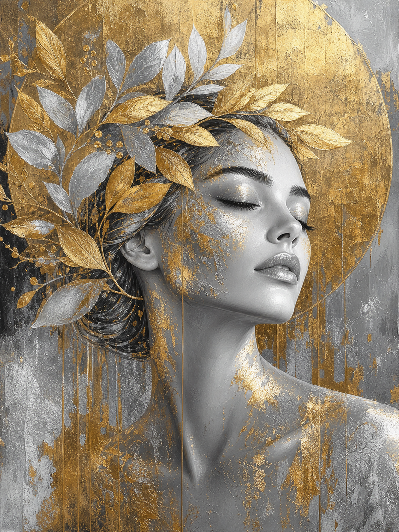 Gold & Silver Canvas Wall Art