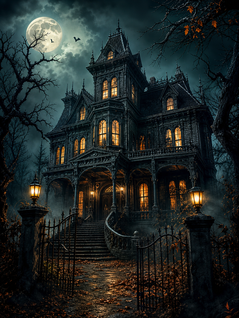 Haunted House Wall Art