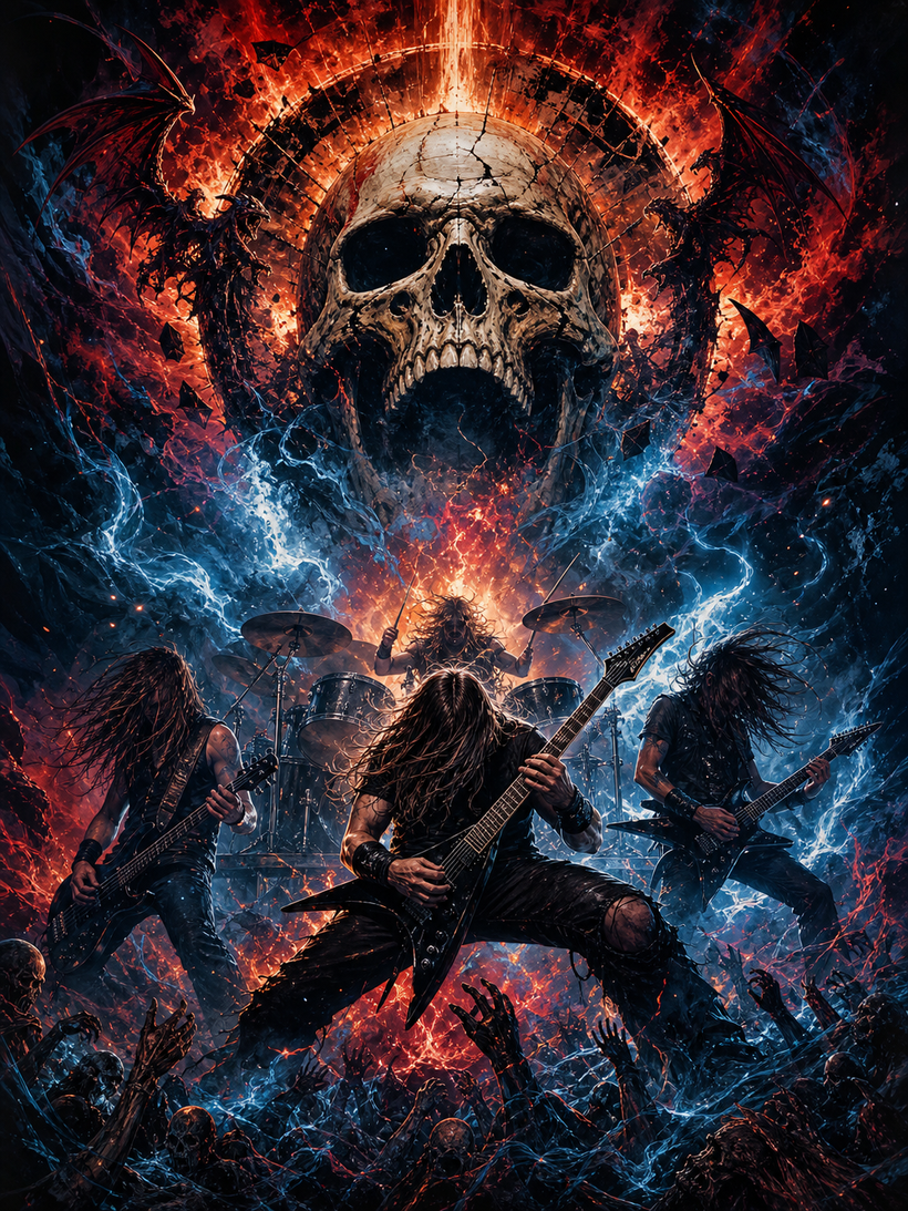 Heavy Metal Music Wall Art