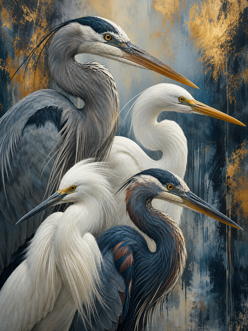 Herons and Egrets Wall Art