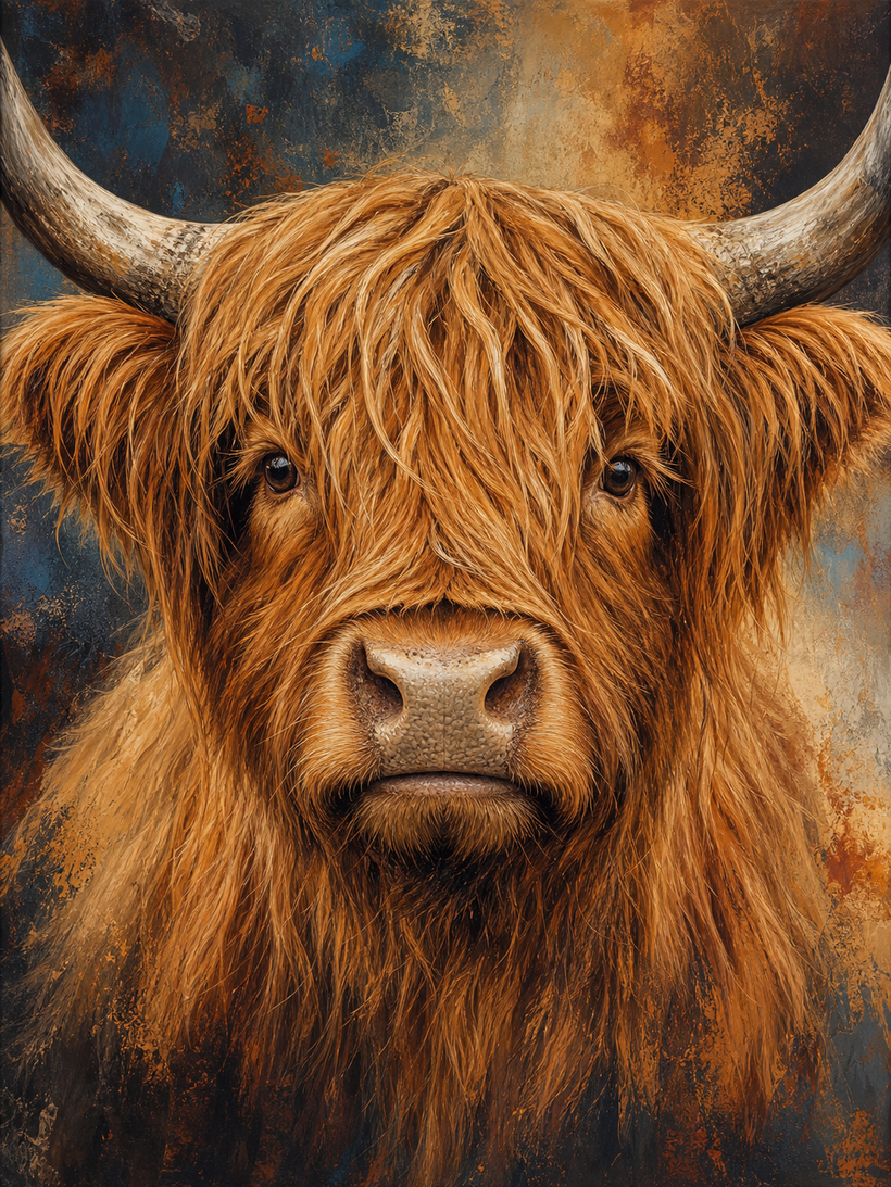 Highland Cow Wall Art