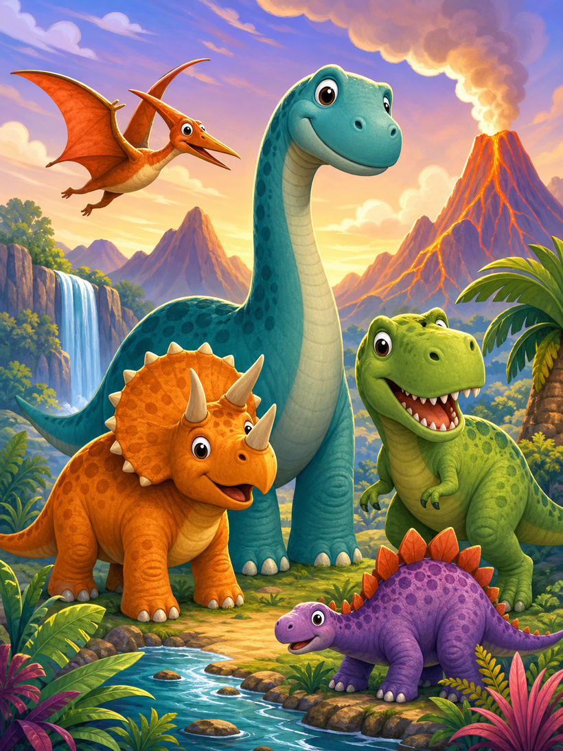 Kid’s Dinosaur Wall Art