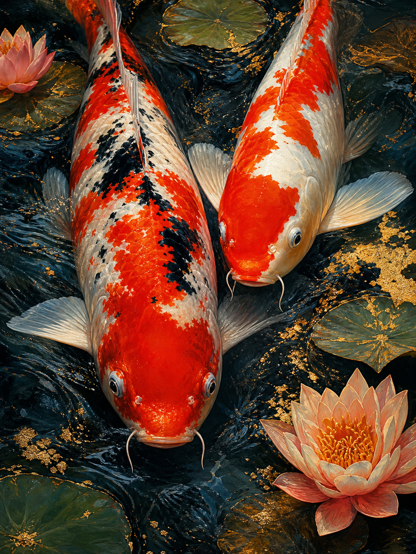 Koi Fish Wall Art