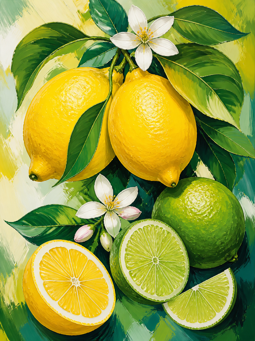 Lemon & Lime Wall Art