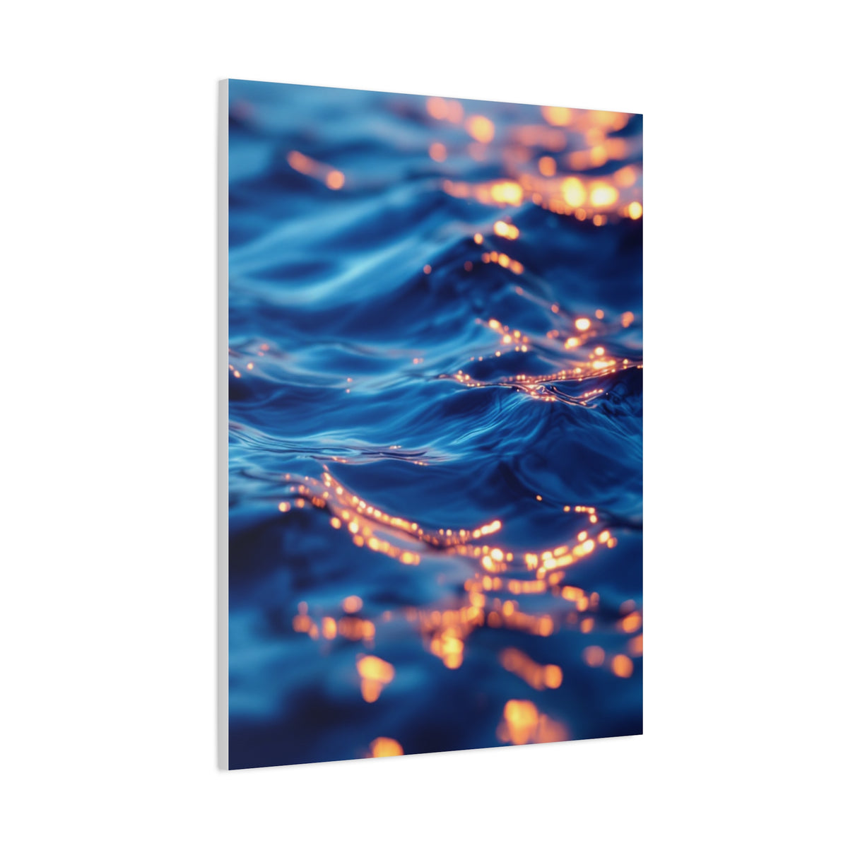 Golden Reflections on Ocean Ripples Wall Art & Canvas Prints