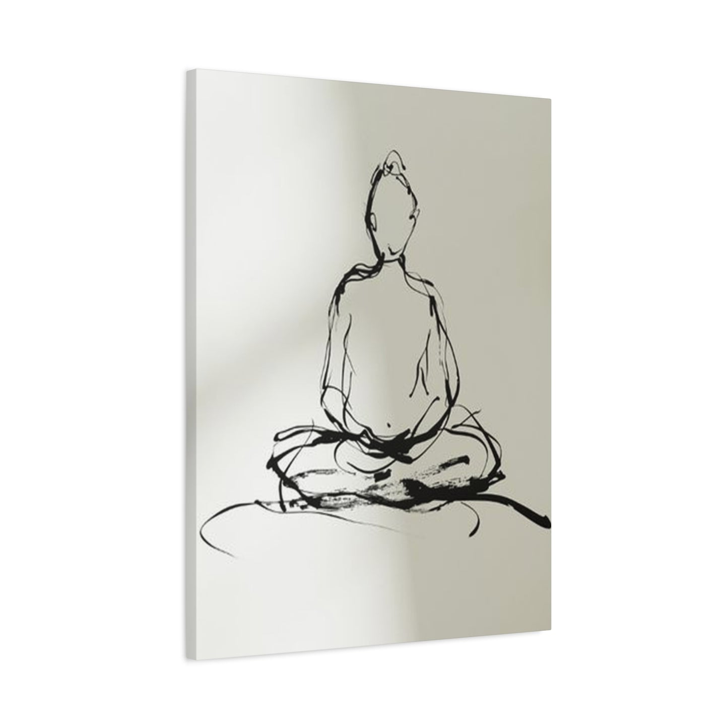 Buddha Yoga Drawing Wall Art & Canvas Prints