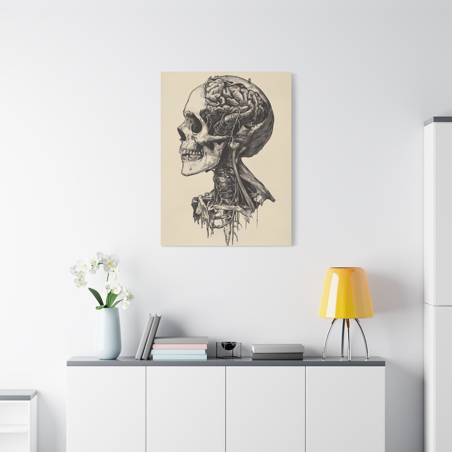 Brain In Skull Wall Art & Canvas Prints