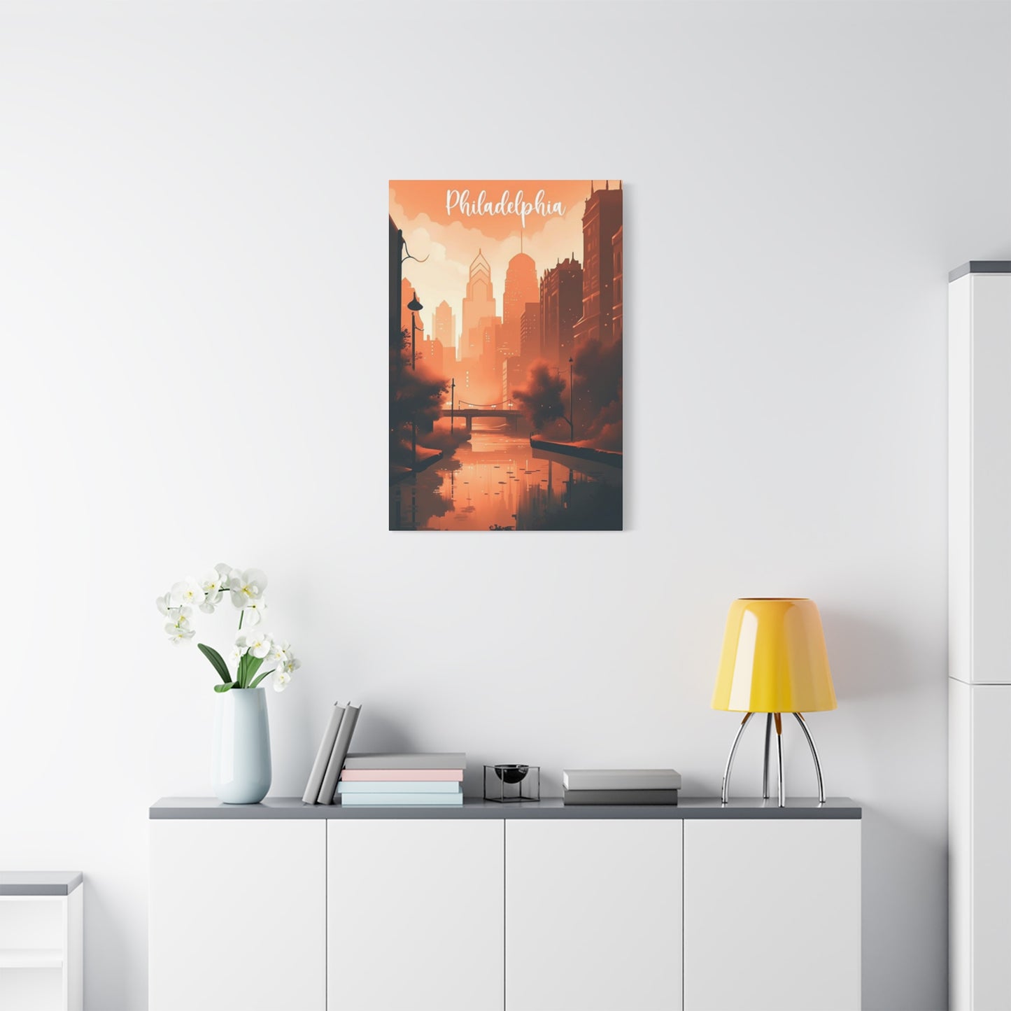 Philadelphia Warm Tone Poster Wall Art & Canvas Prints