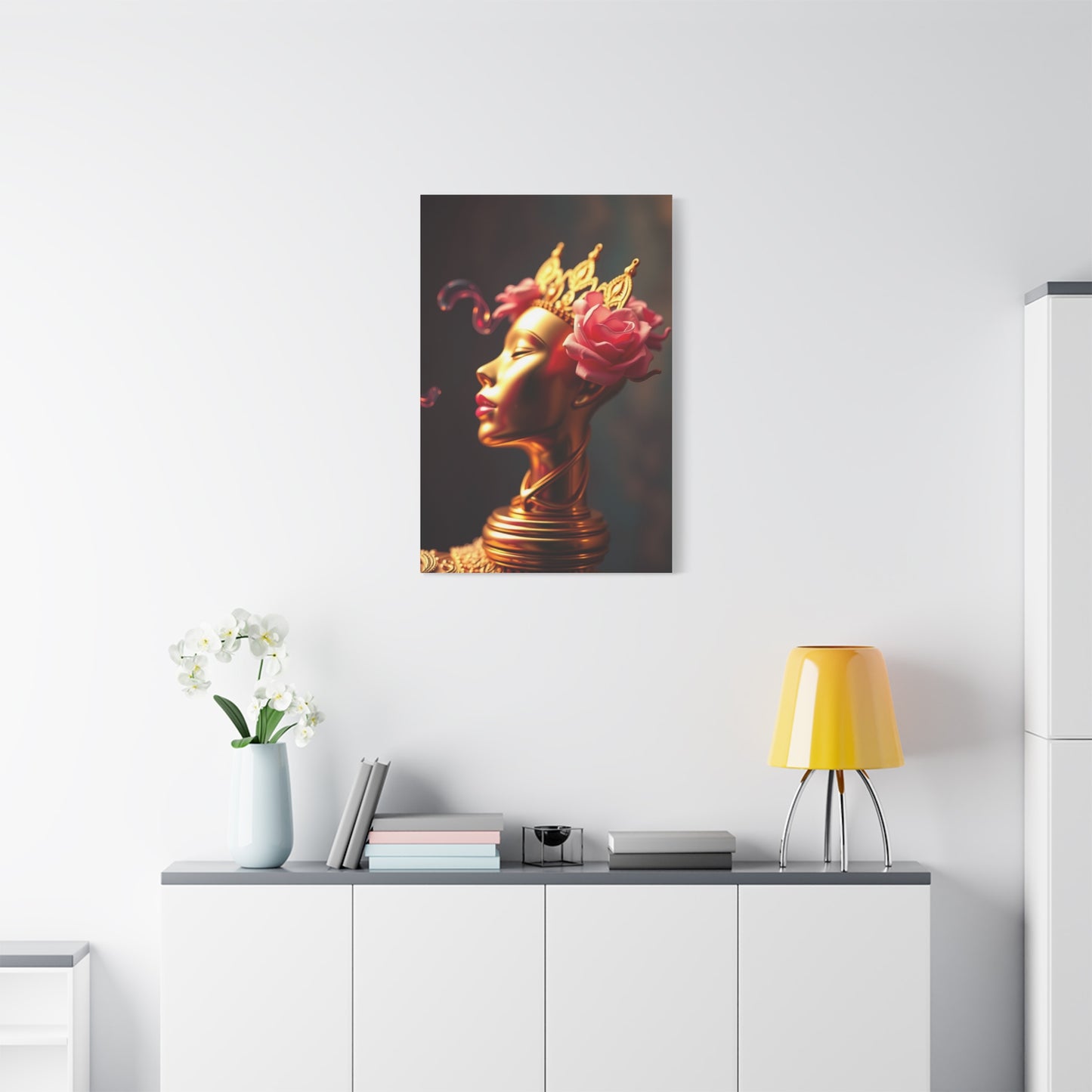 Vision Gold & Pink Art Art Wall Art & Canvas Print