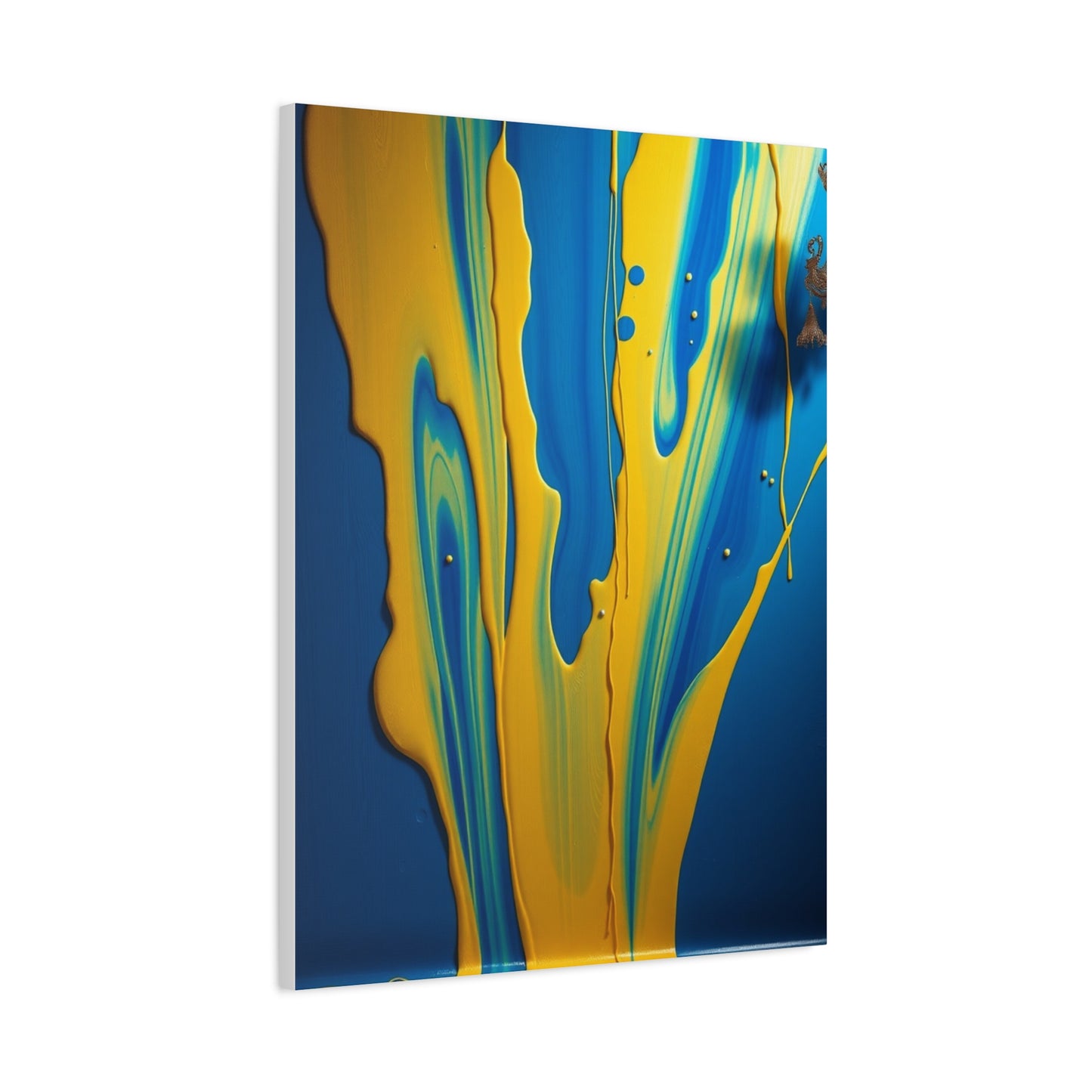 Blue & Yellow Art Supreme Canvas Gallery Wall Art & Canvas Print