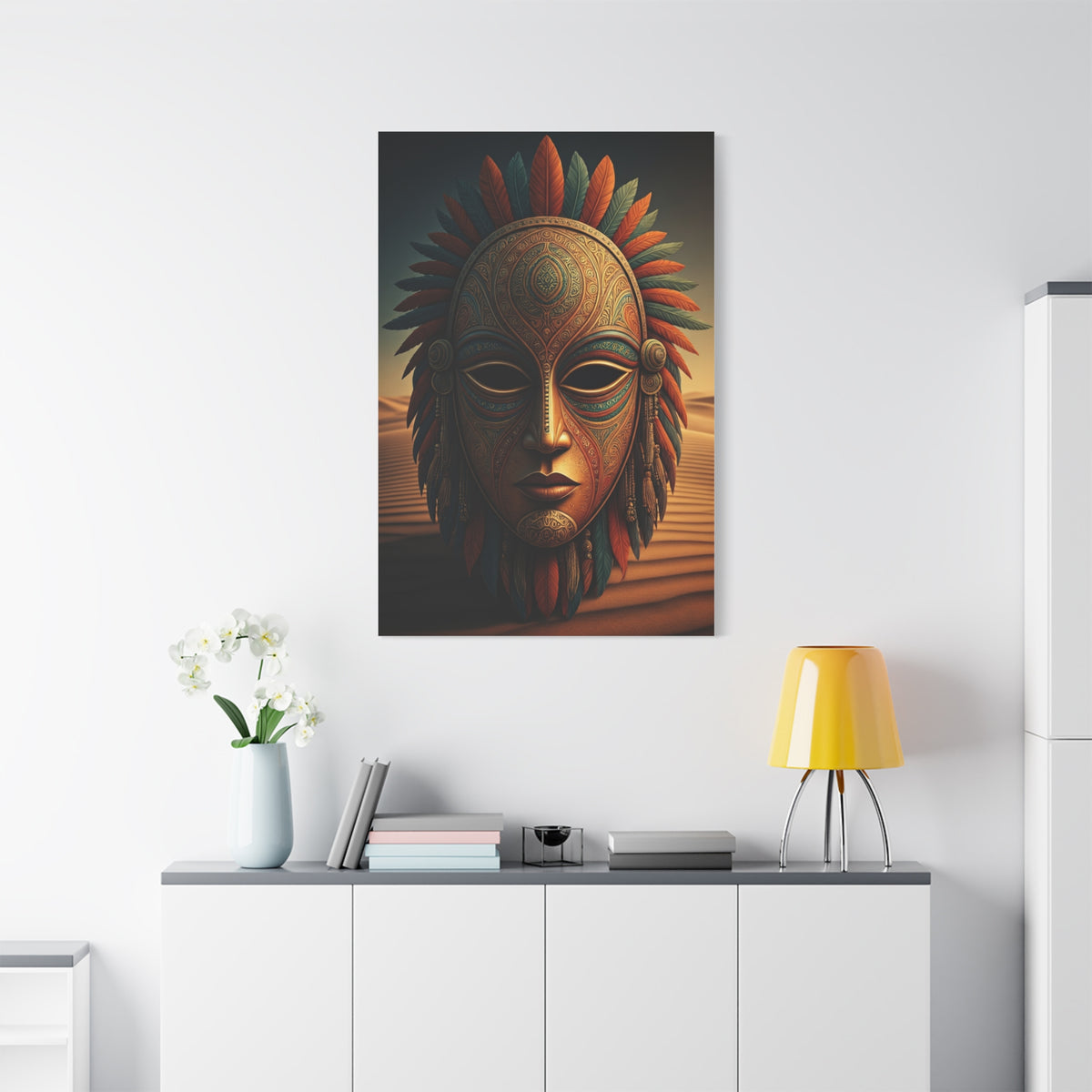Sacred Tribal Mask Wall Art & Canvas Prints