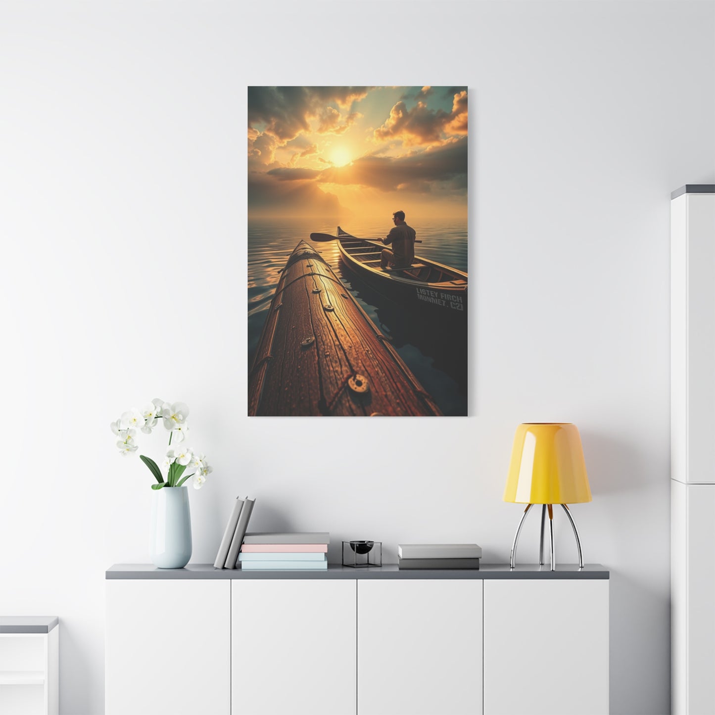 Canoe Art Supreme Canvas Wall Art & Canvas Print