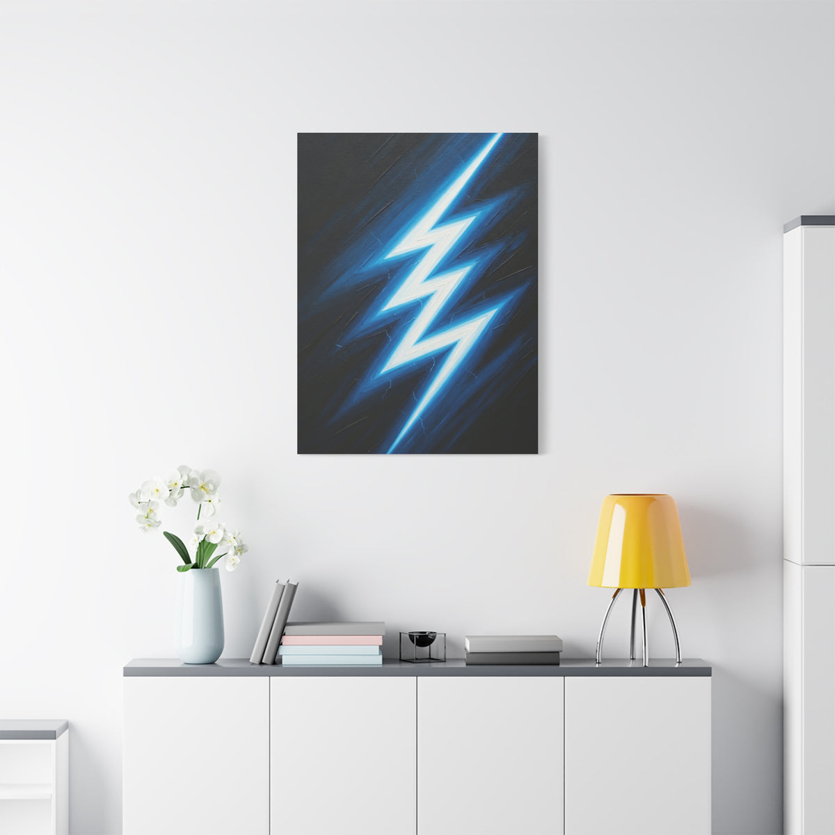 Electric Lightning Strike Abstract Wall Art & Canvas Prints