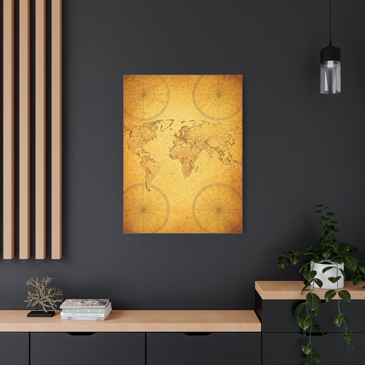 Golden Compass Mandala Art Deco Wall Art & Canvas Prints