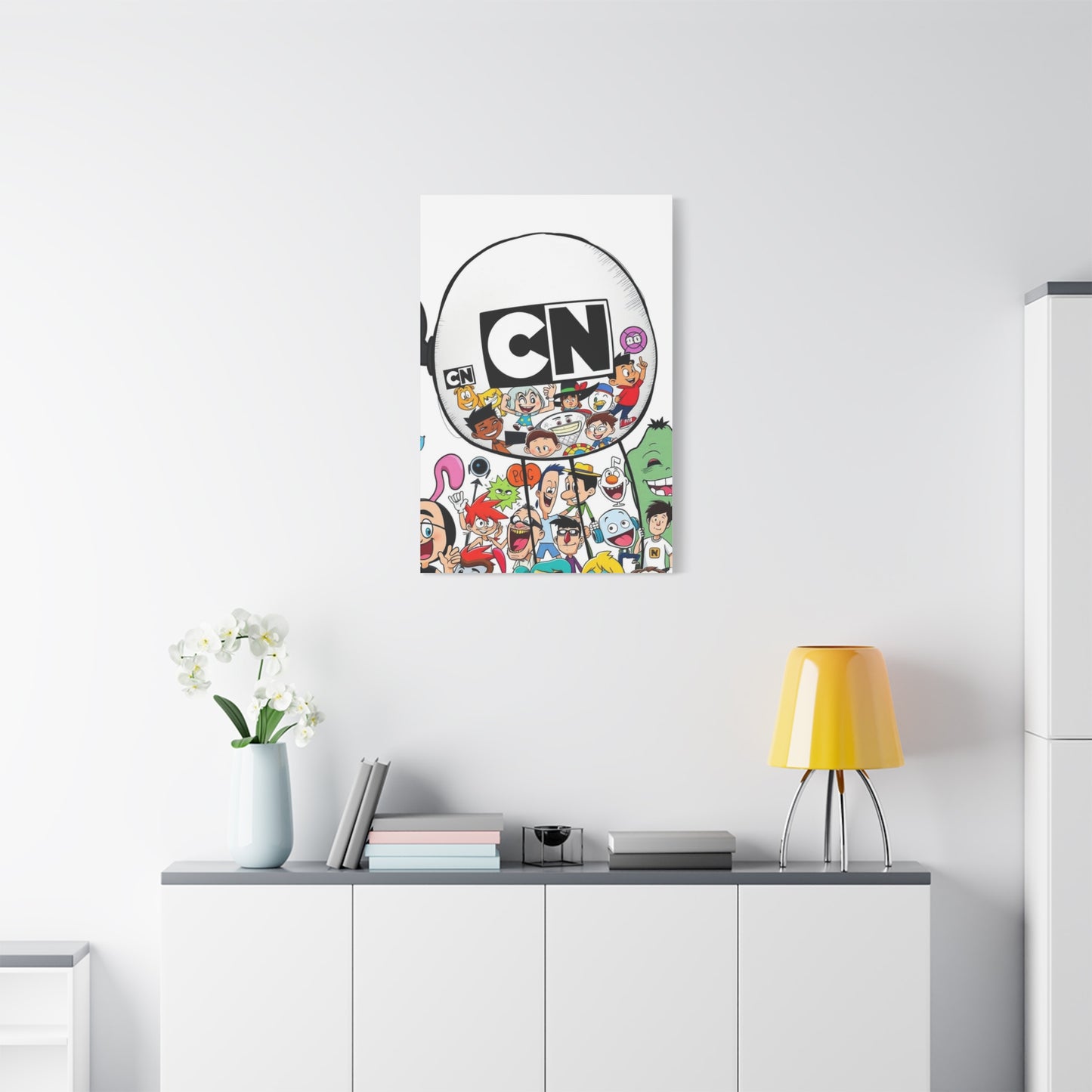 Elegant Cartoon Kaleidoscope Wall Art & Canvas Print