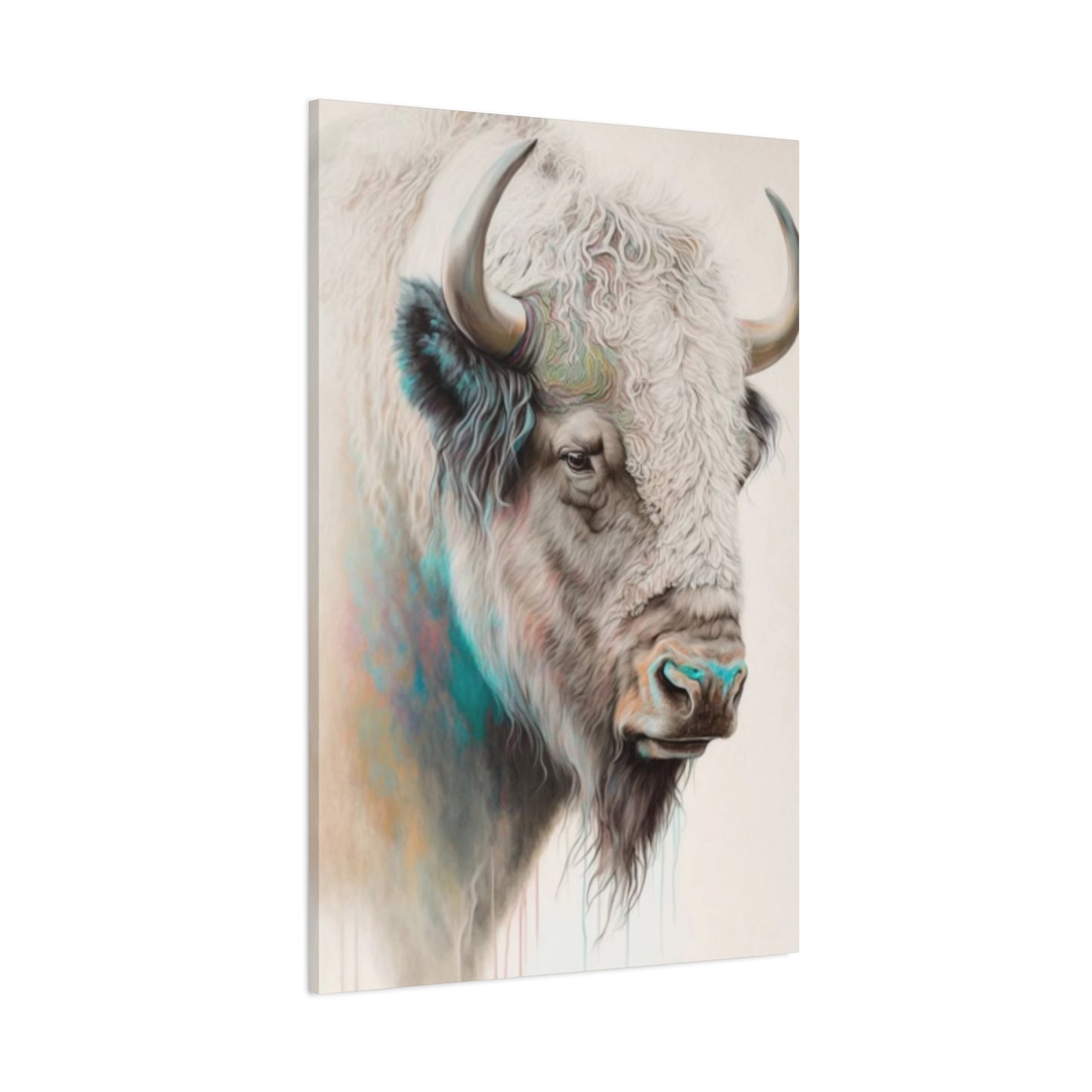 White Bison Portrait Wall Art & Canvas Prints