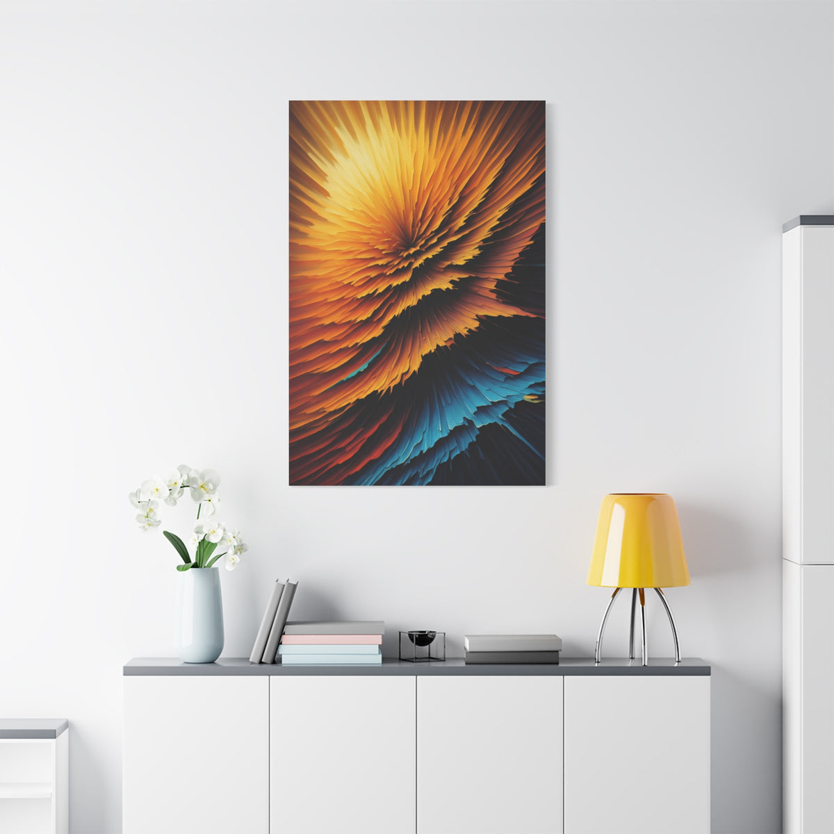 Radiant Burst Spectrum Abstract Wall Art & Canvas Prints