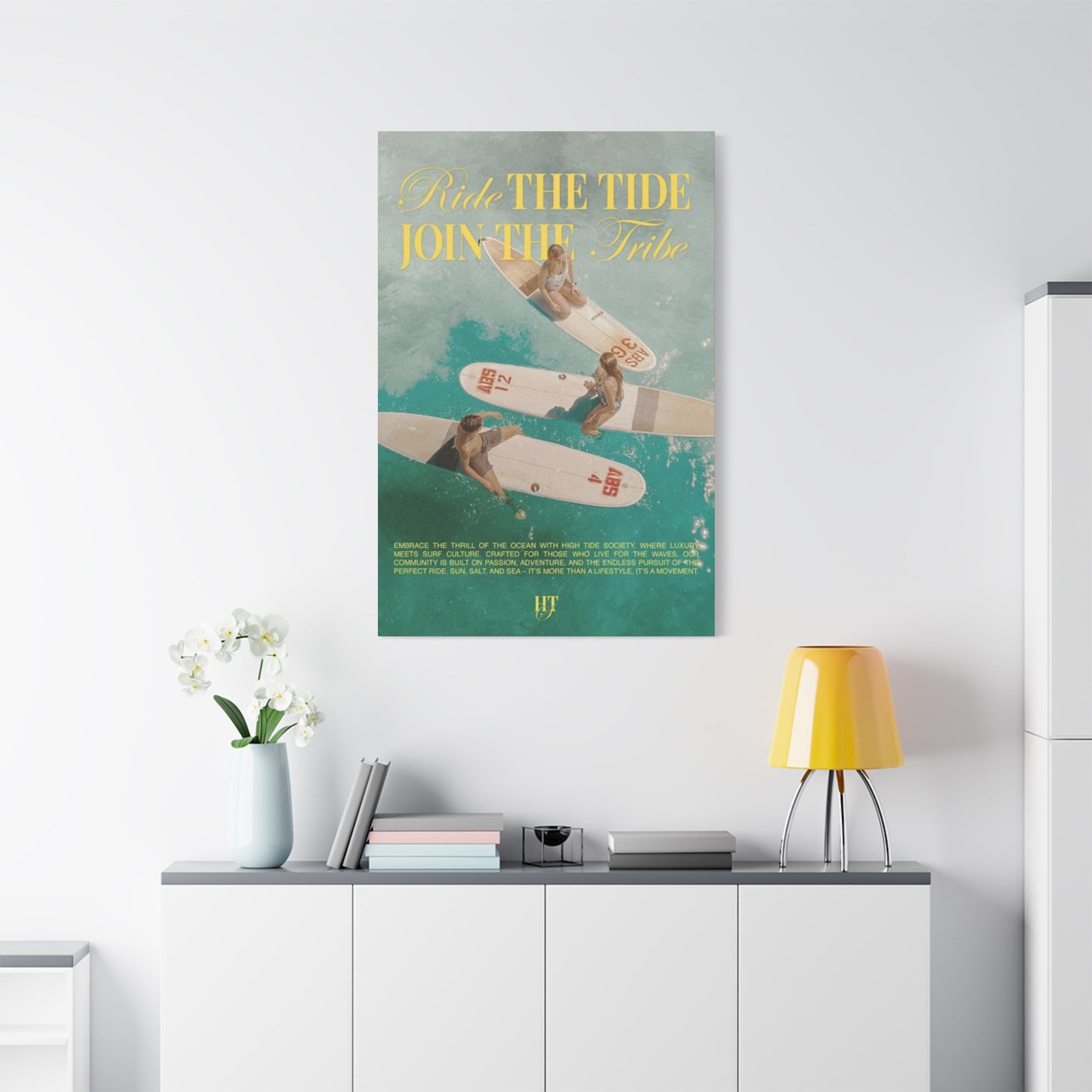 Ride The Tide Join The Tribe Wall Art & Canvas Prints