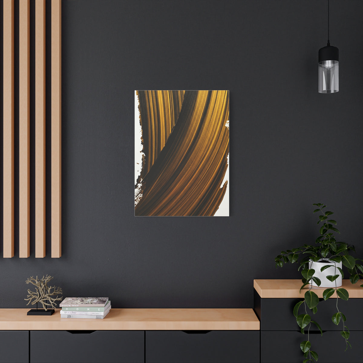 Amber Current Abstract Wall Art & Canvas Prints