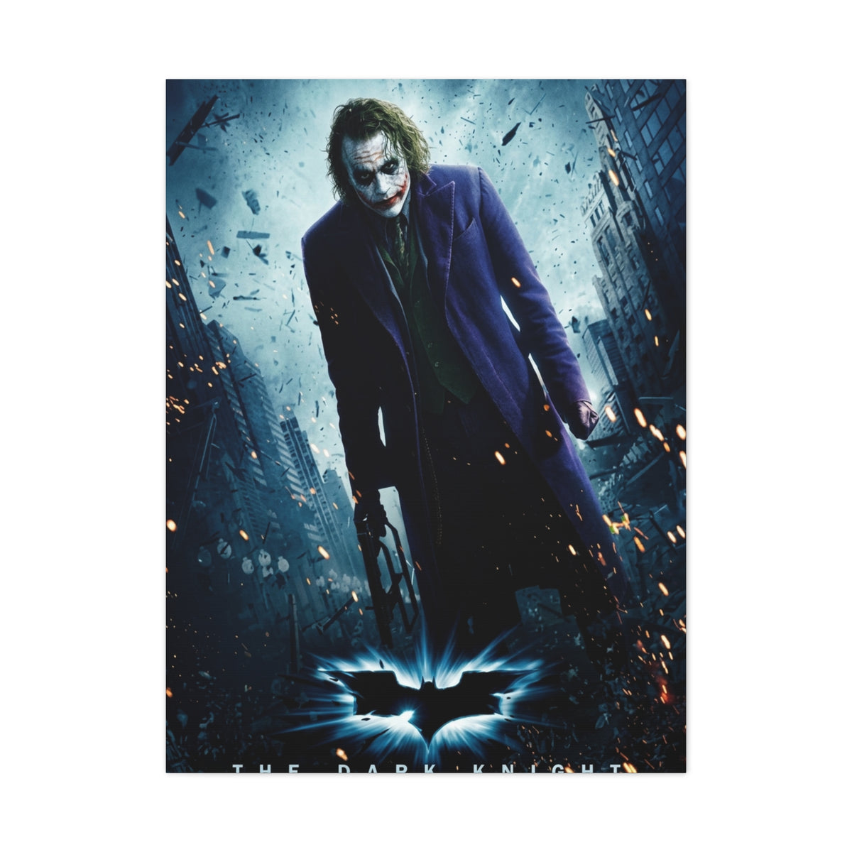 The Dark Knight The Joker Movie Poster Wall Art & Canvas Print