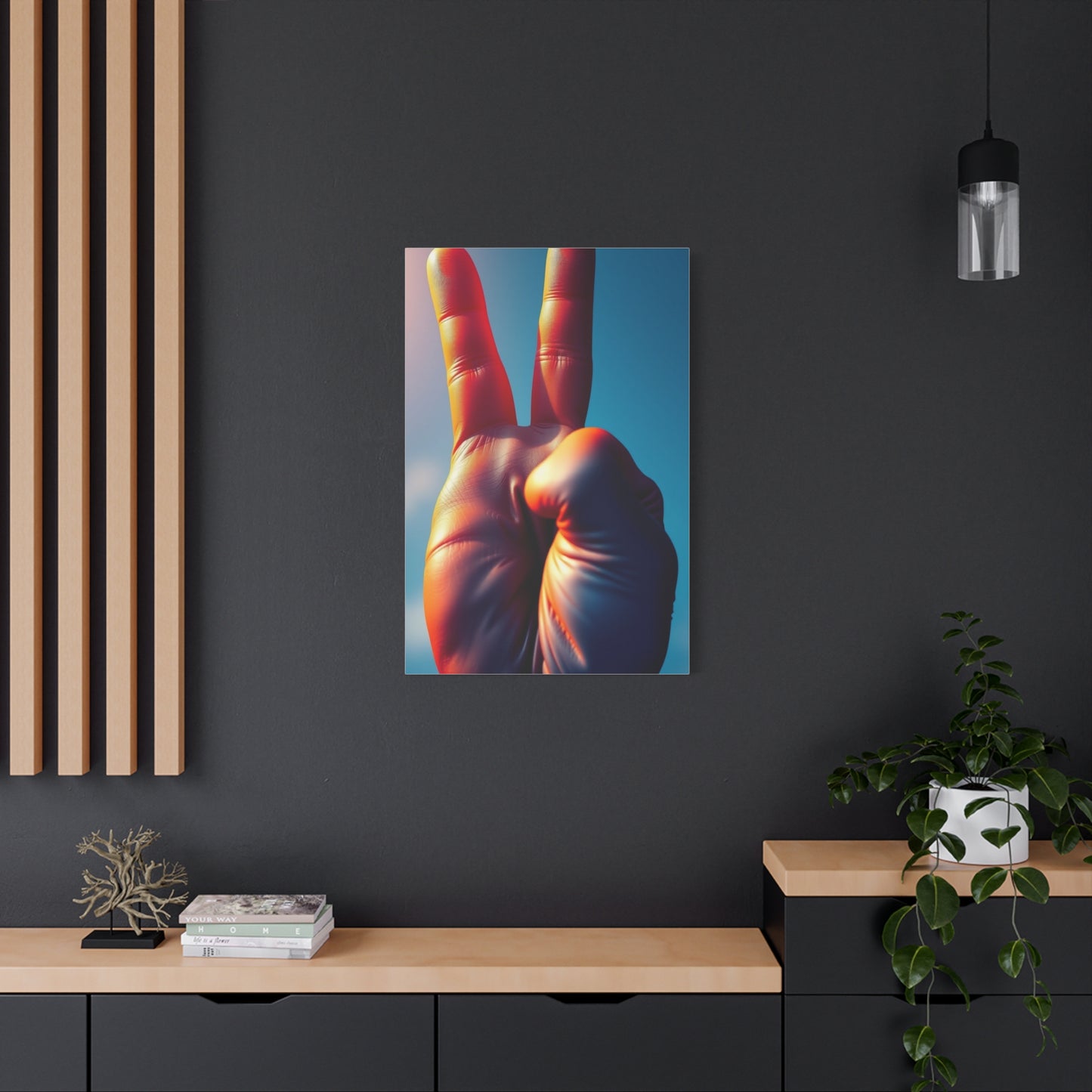 Masterpiece Peace Sign Art Vision Wall Art & Canvas Print