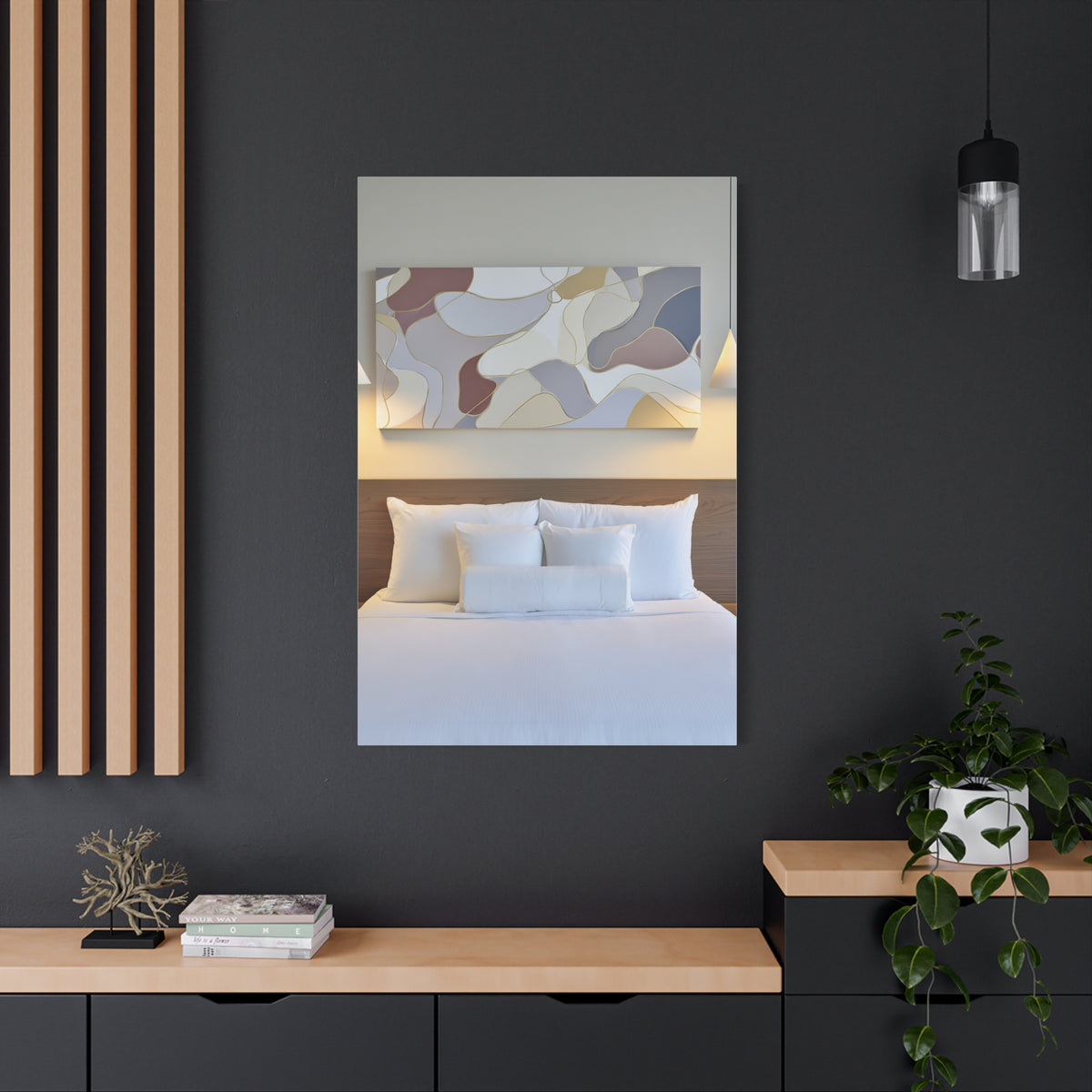 Organic Form Abstract With Soft Curves Wall Art & Canvas Print