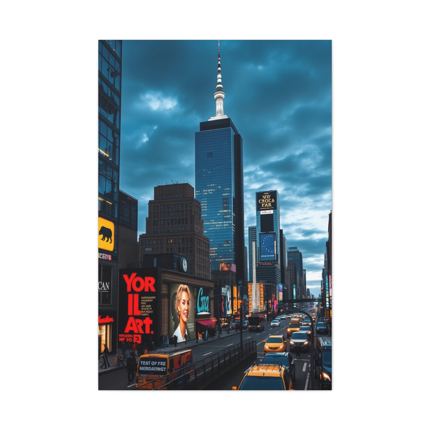 Manhattan Reverie Art Wall Art & Canvas Print