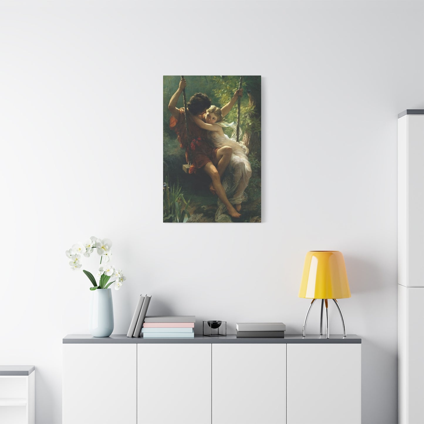 Couple in Swing Wall Art & Canvas Prints