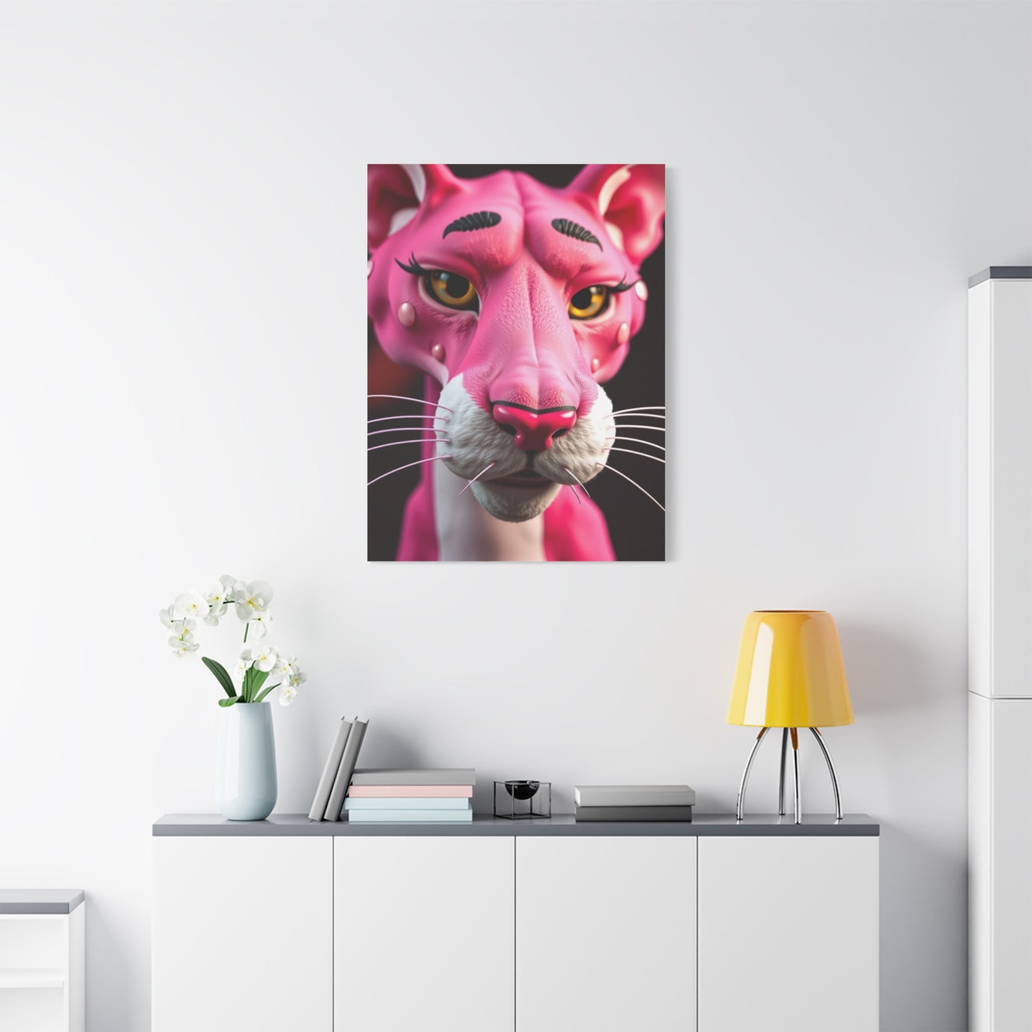 Crimson Panther Prestige Art Wall Art & Canvas Print