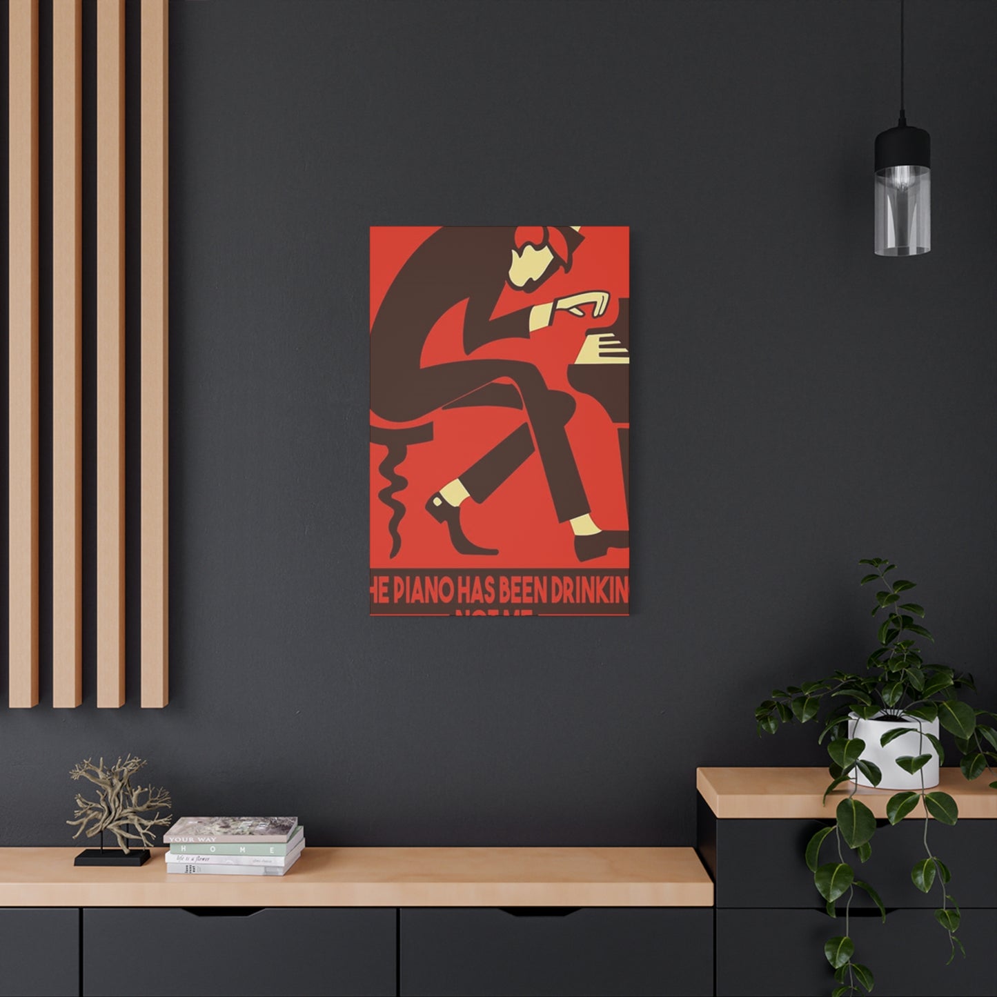 Drinking Piano Poster Wall Art & Canvas Prints