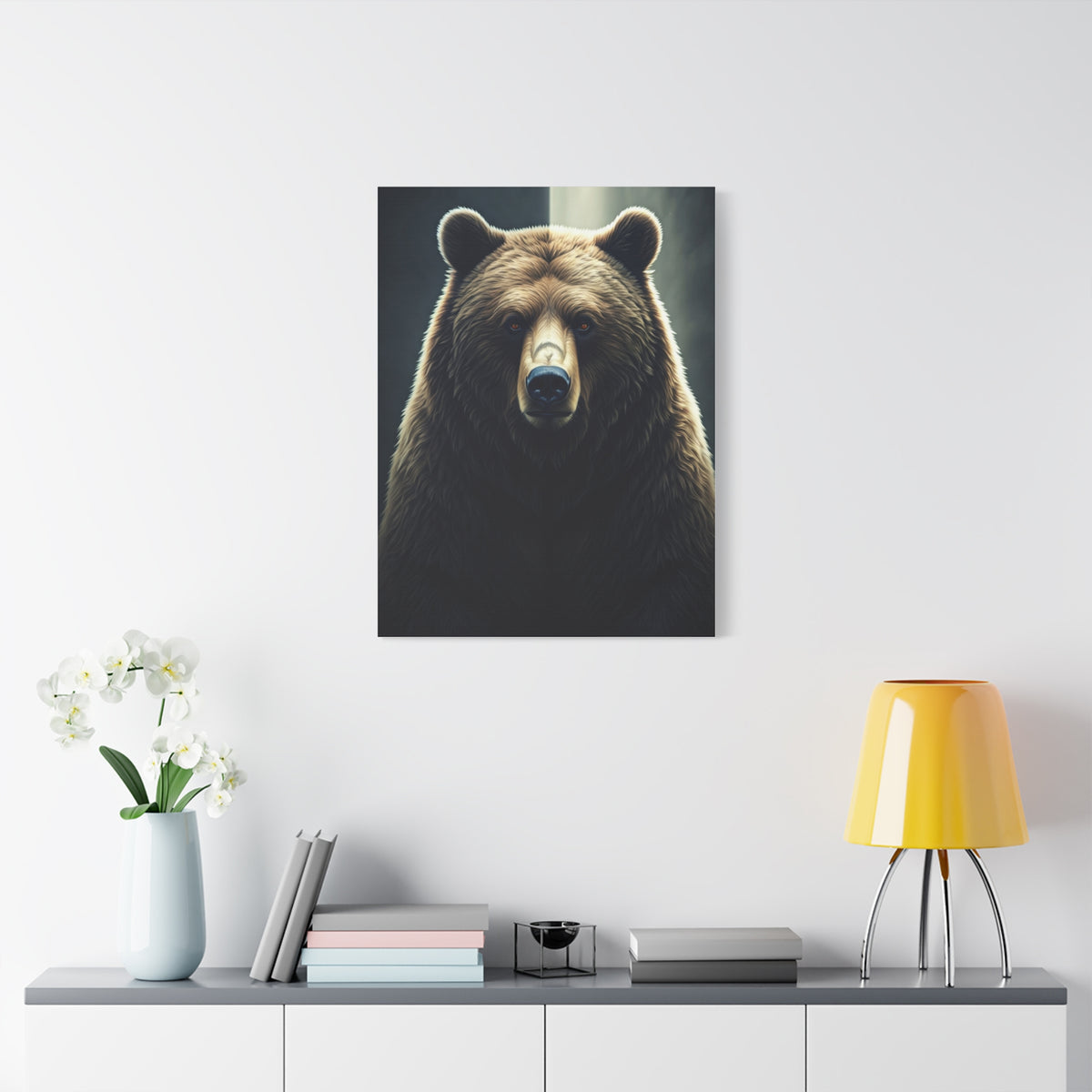 Regal Grizzly Close-Up Portrait Wall Art & Canvas Prints