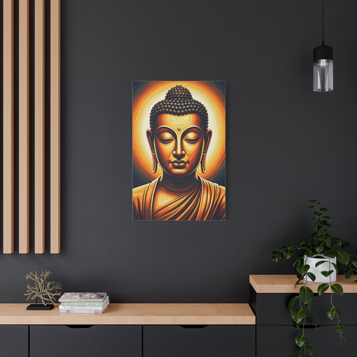 Celestial Harmony Buddha Portrait Wall Art & Canvas Prints