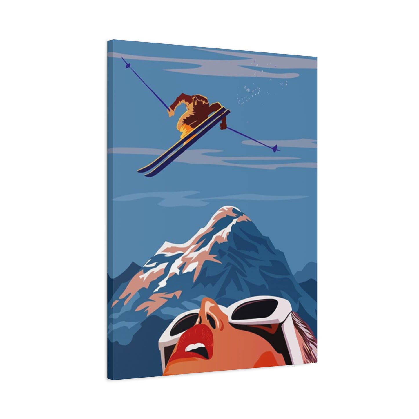Skiing Poster Wall Art & Canvas Prints