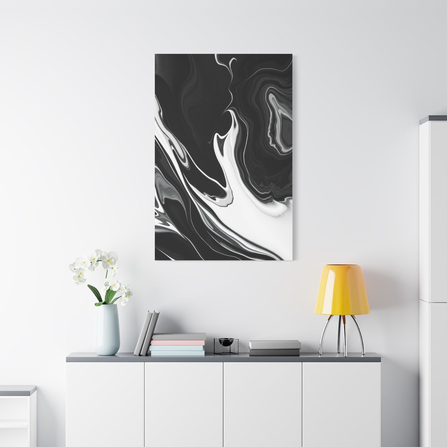 Black and White Abstract Art Luxury Canvas Wall Art & Canvas Print