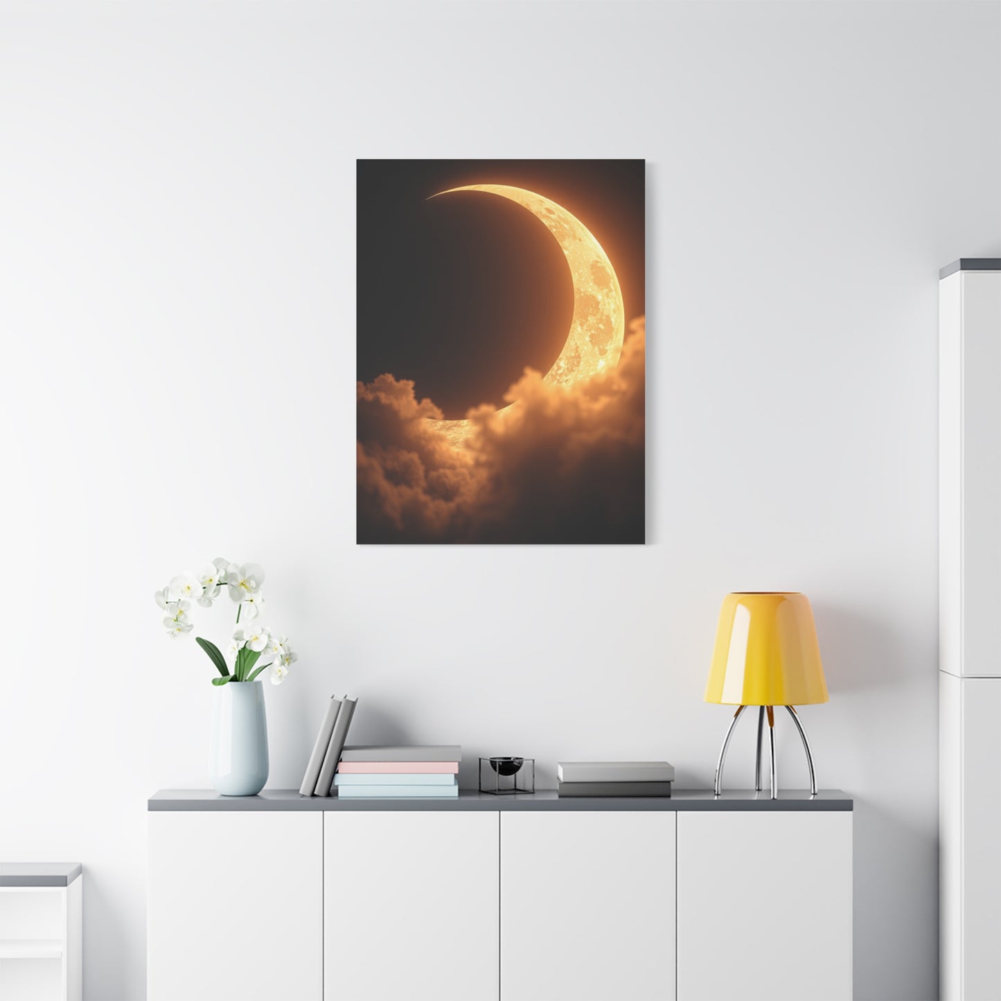 Crescent Moon Art Luxury Canvas Wall Art & Canvas Print