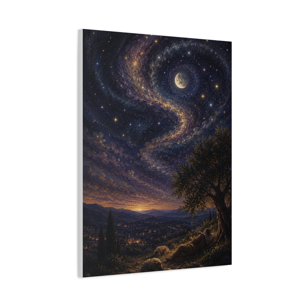 Psalm 8 Celestial Wonder Scripture Wall Art & Canvas Print