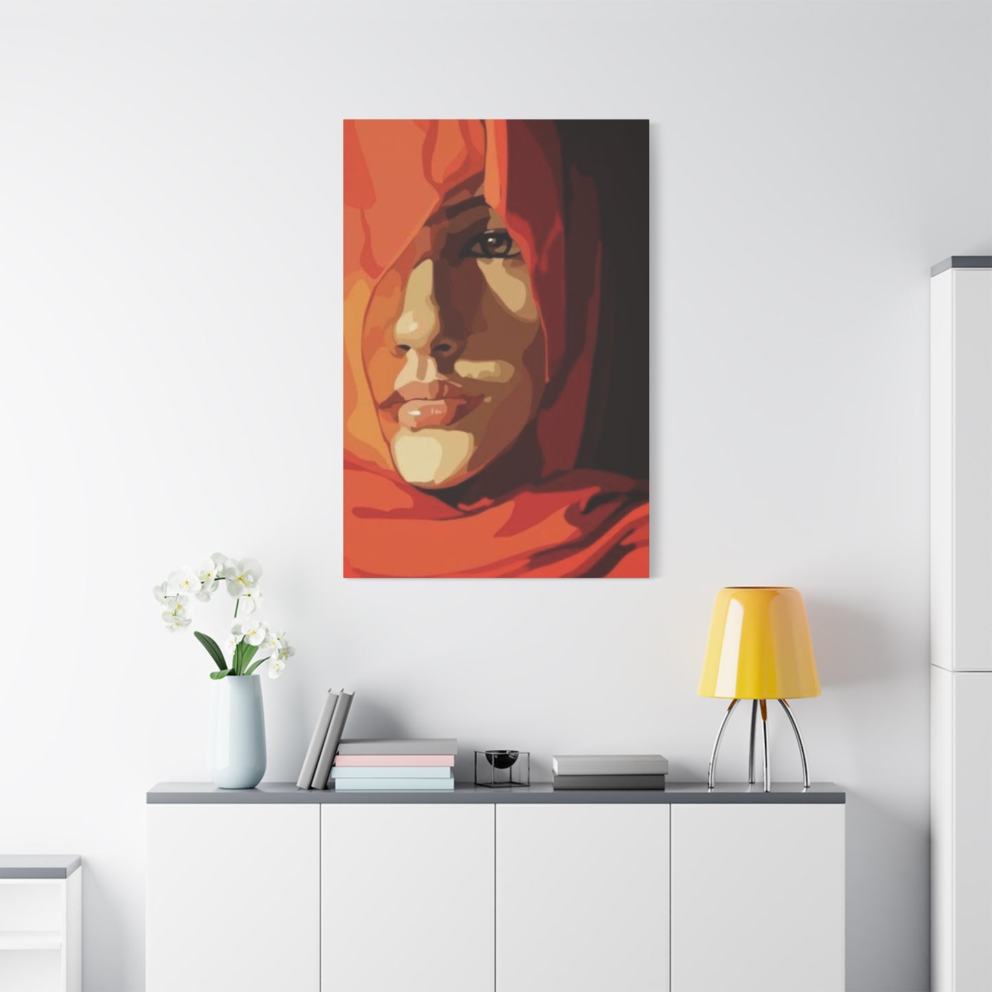 An Abstract Portrait Of A Girl Face Wall Art & Canvas Prints