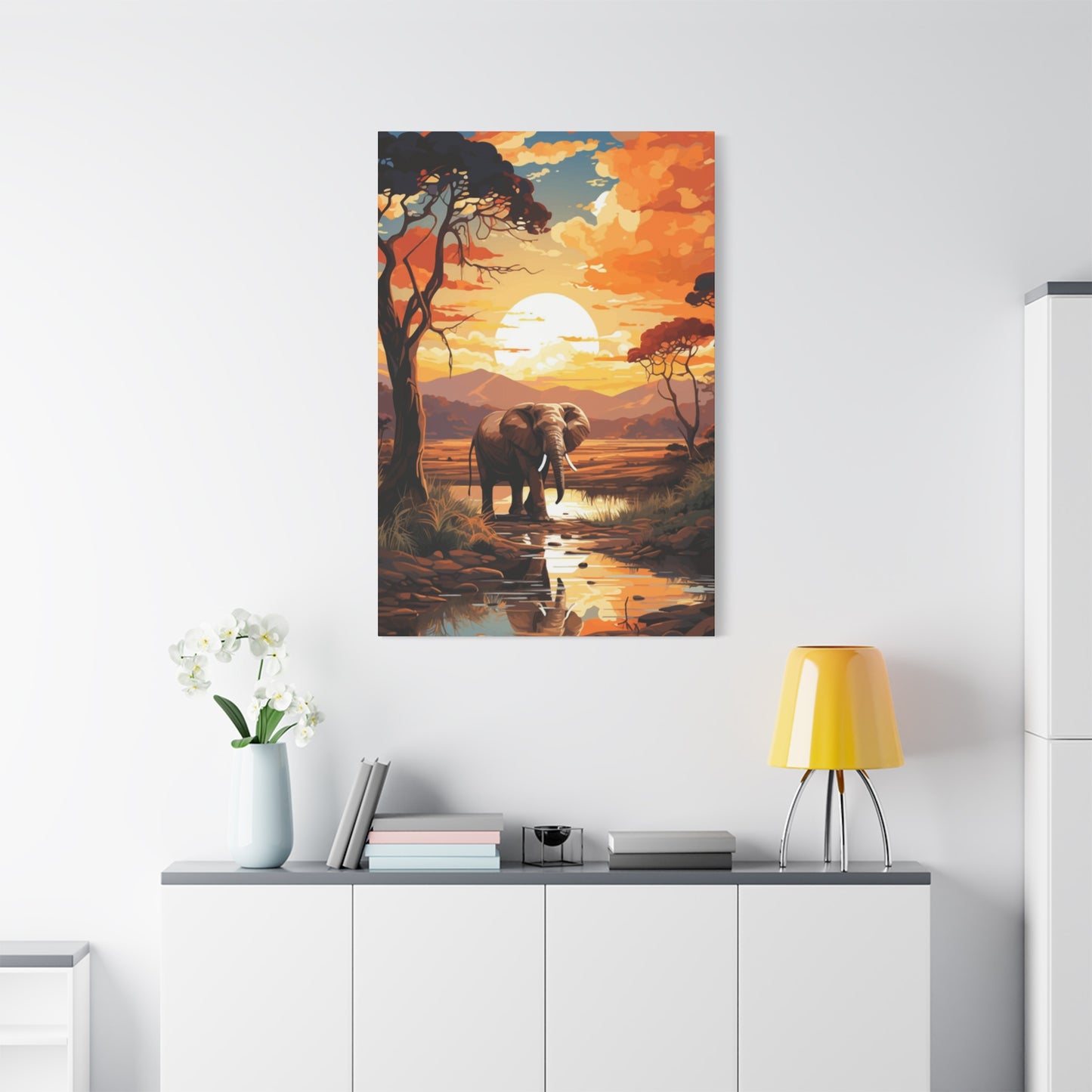 Elephant in Africa Wall Art & Canvas Prints