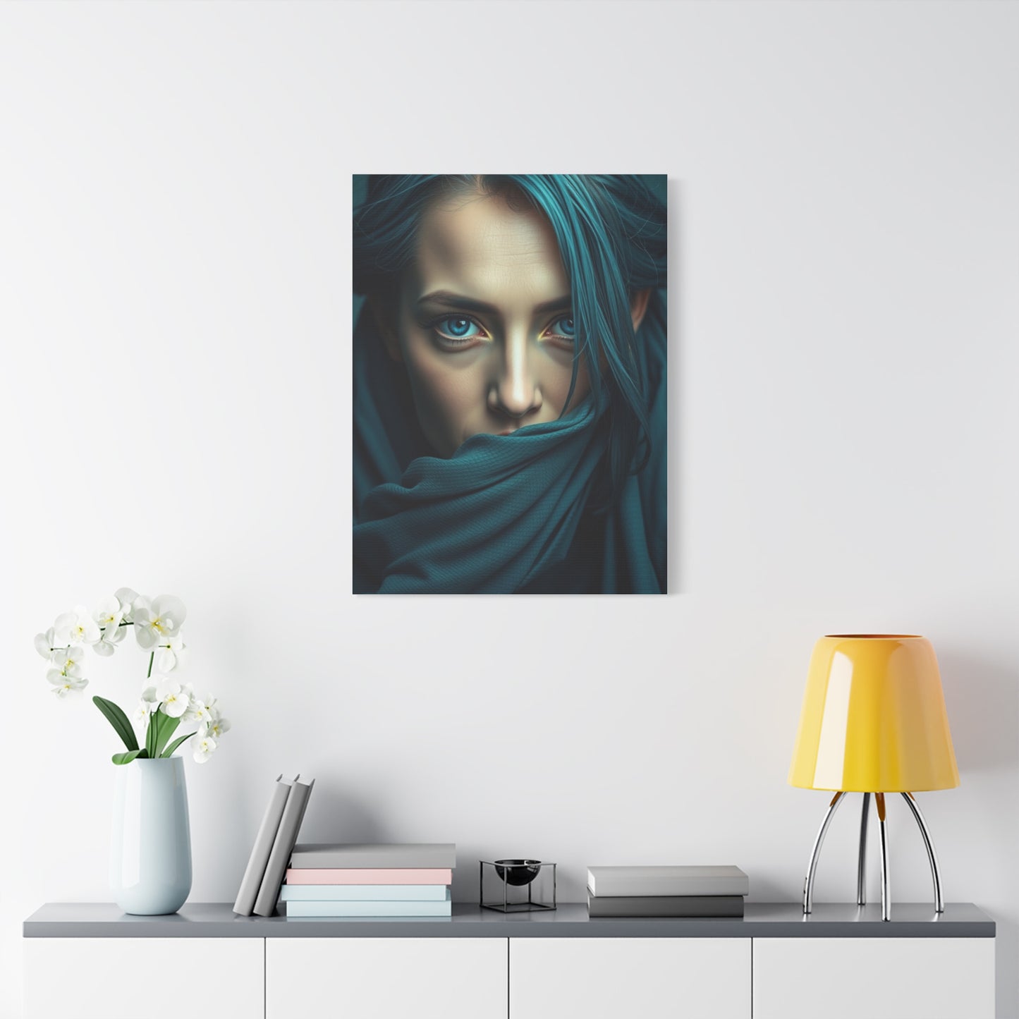 Verdant Sapphire Masterpiece wall art & canvas print