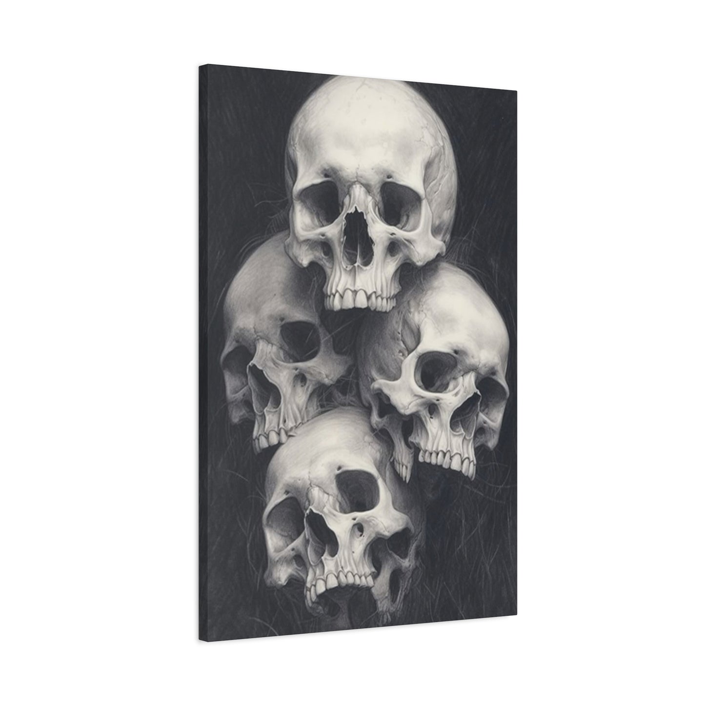 Four Scary Skulls Wall Art & Canvas Prints