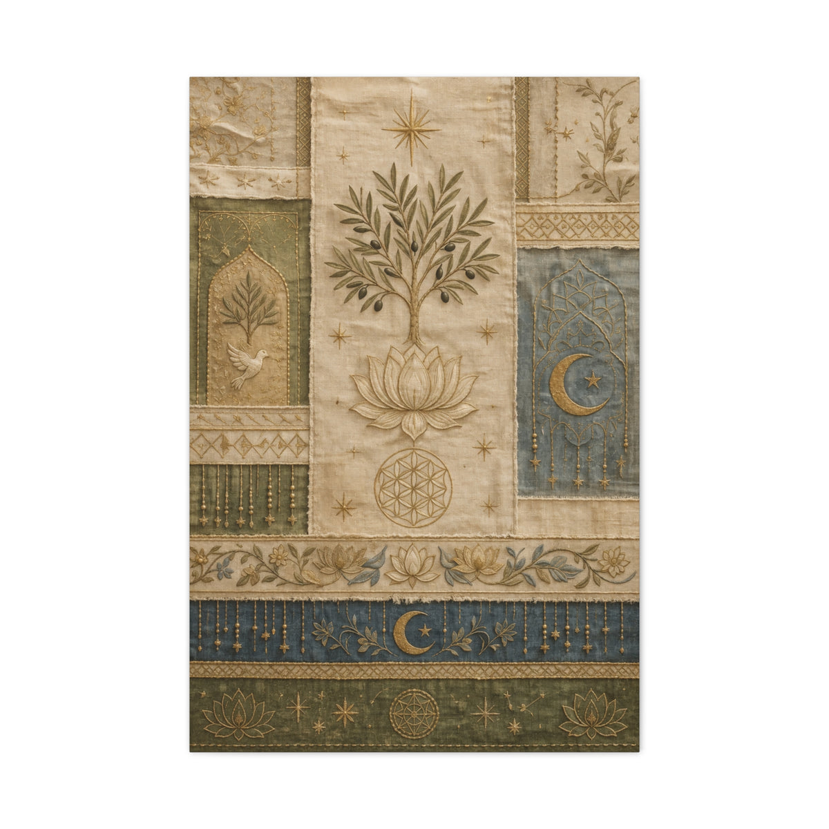 Sacred Textile Harmony Wall Art & Canvas Print