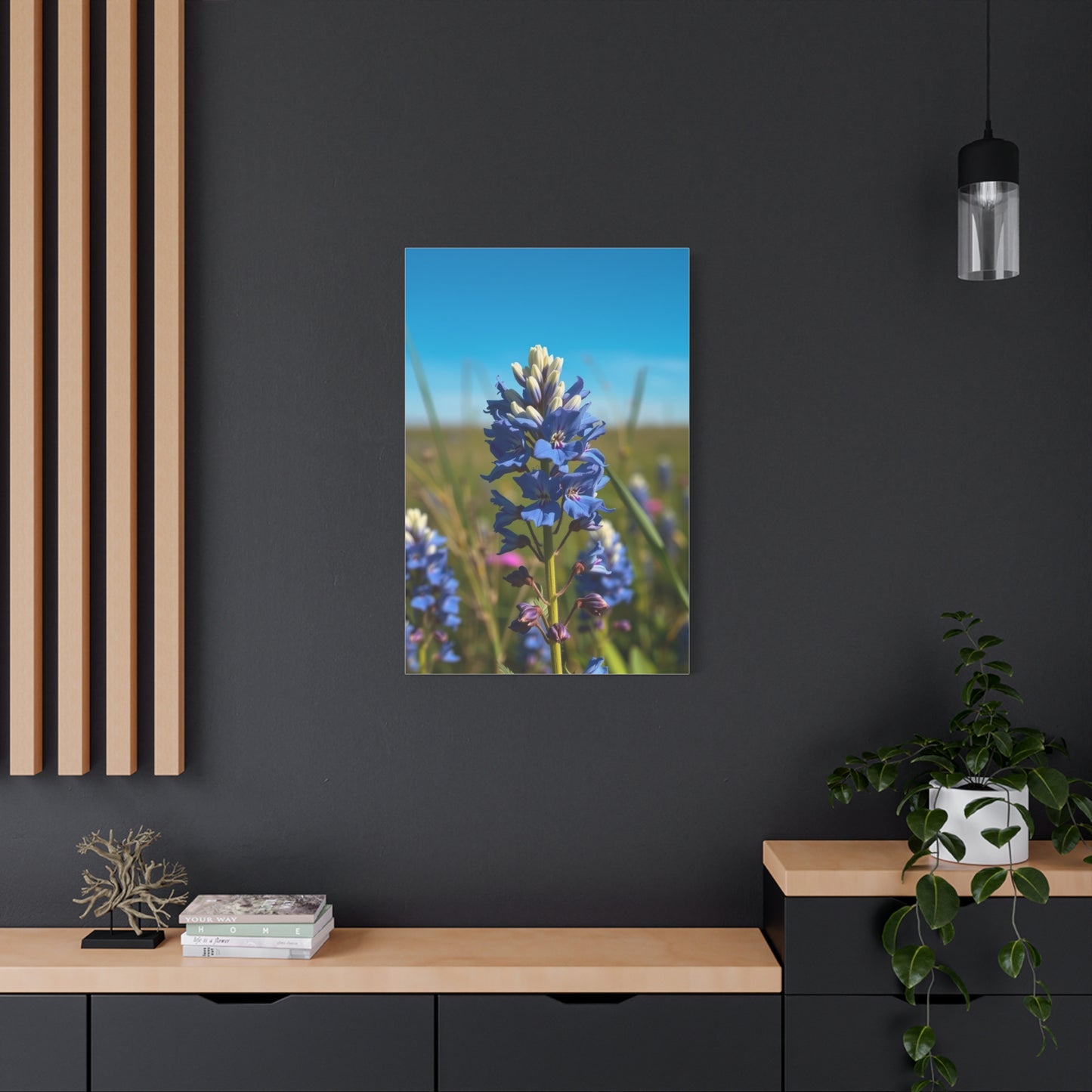 Bluebonnet Flower Art Supreme Canvas Gallery Wall Art & Canvas Print