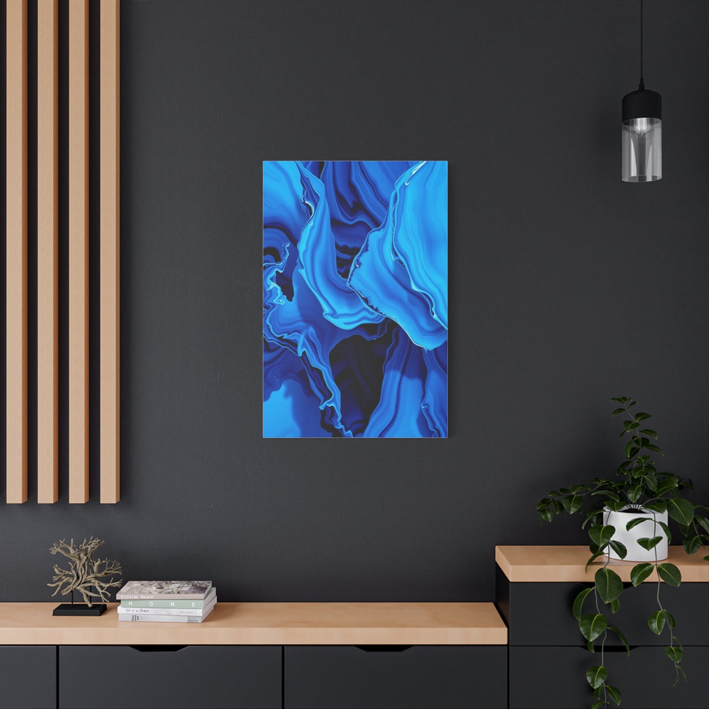 Blue Abstract Art Supreme Canvas Wall Art & Canvas Print