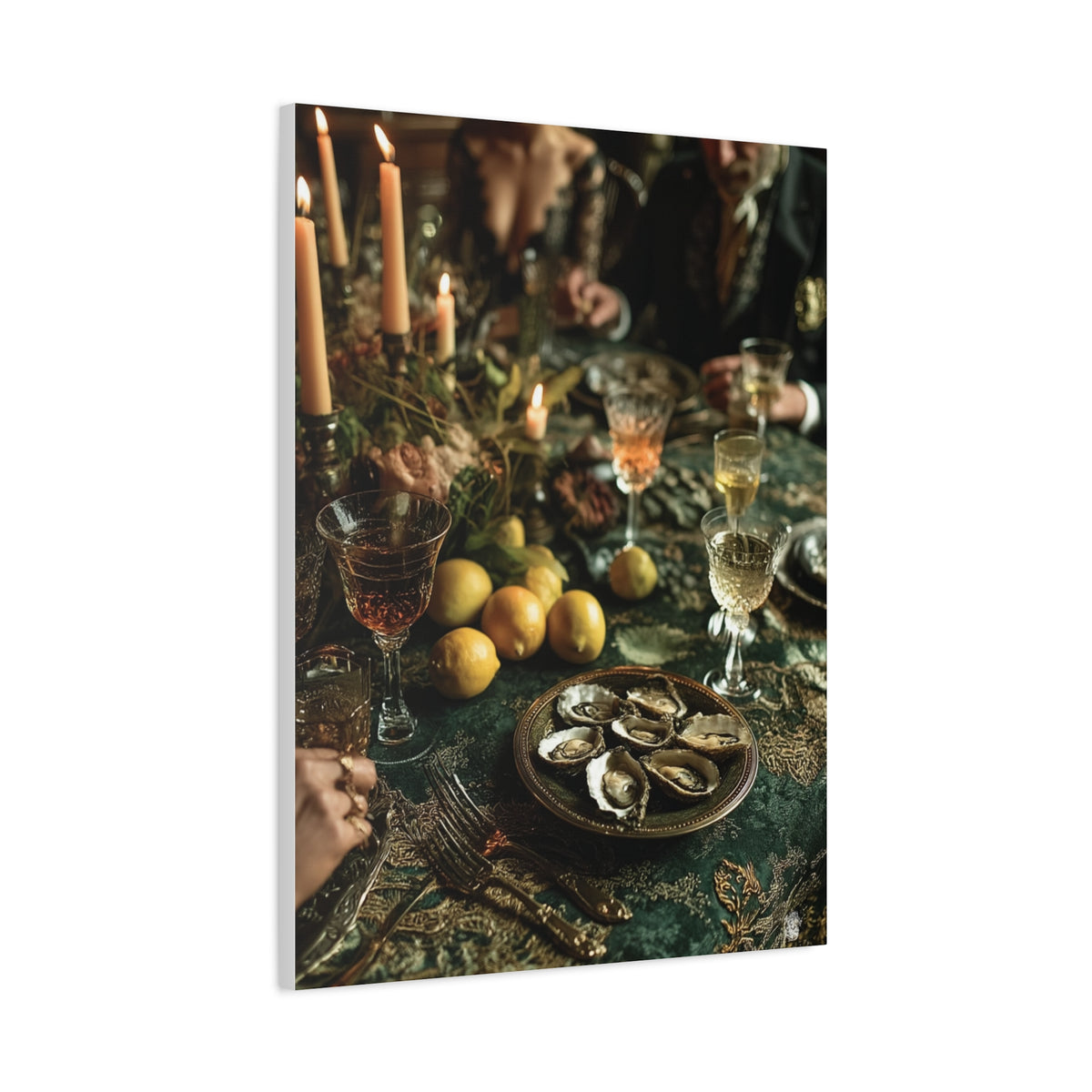 Elegant Dinner Party Table Scene Wall Art & Canvas Print