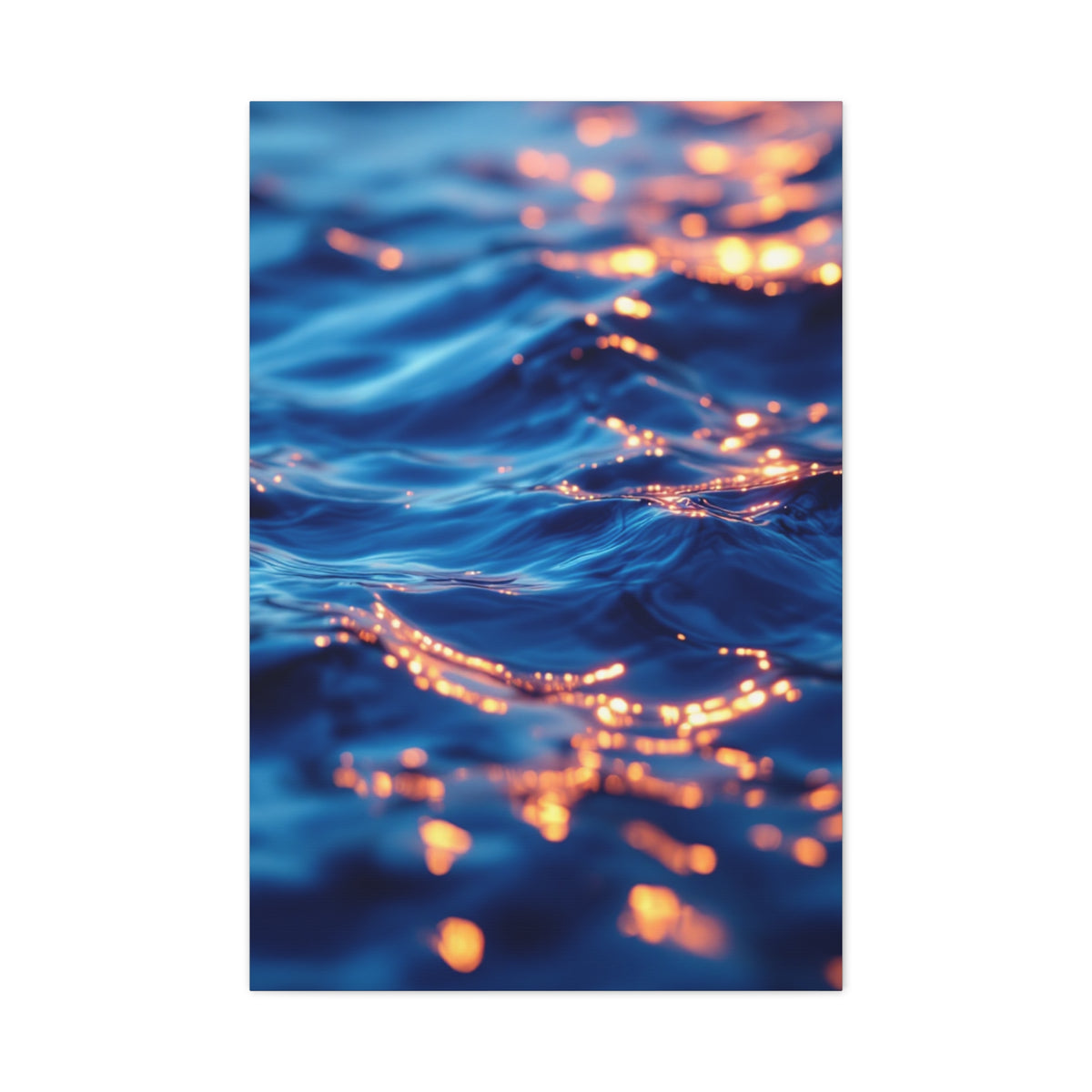 Golden Reflections on Ocean Ripples Wall Art & Canvas Prints