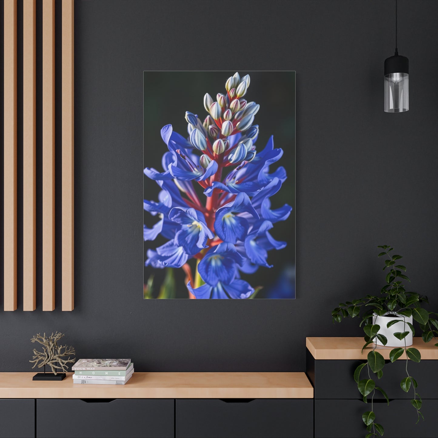 Bluebonnet Flower Art Supreme Canvas Wall Art & Canvas Print