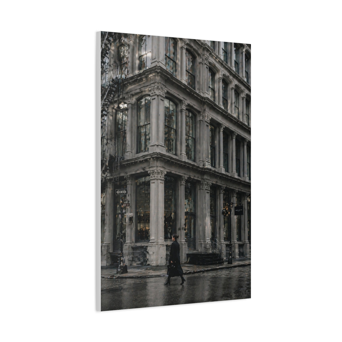 SoHo Cast Iron Corner Study Wall Art & Canvas Print