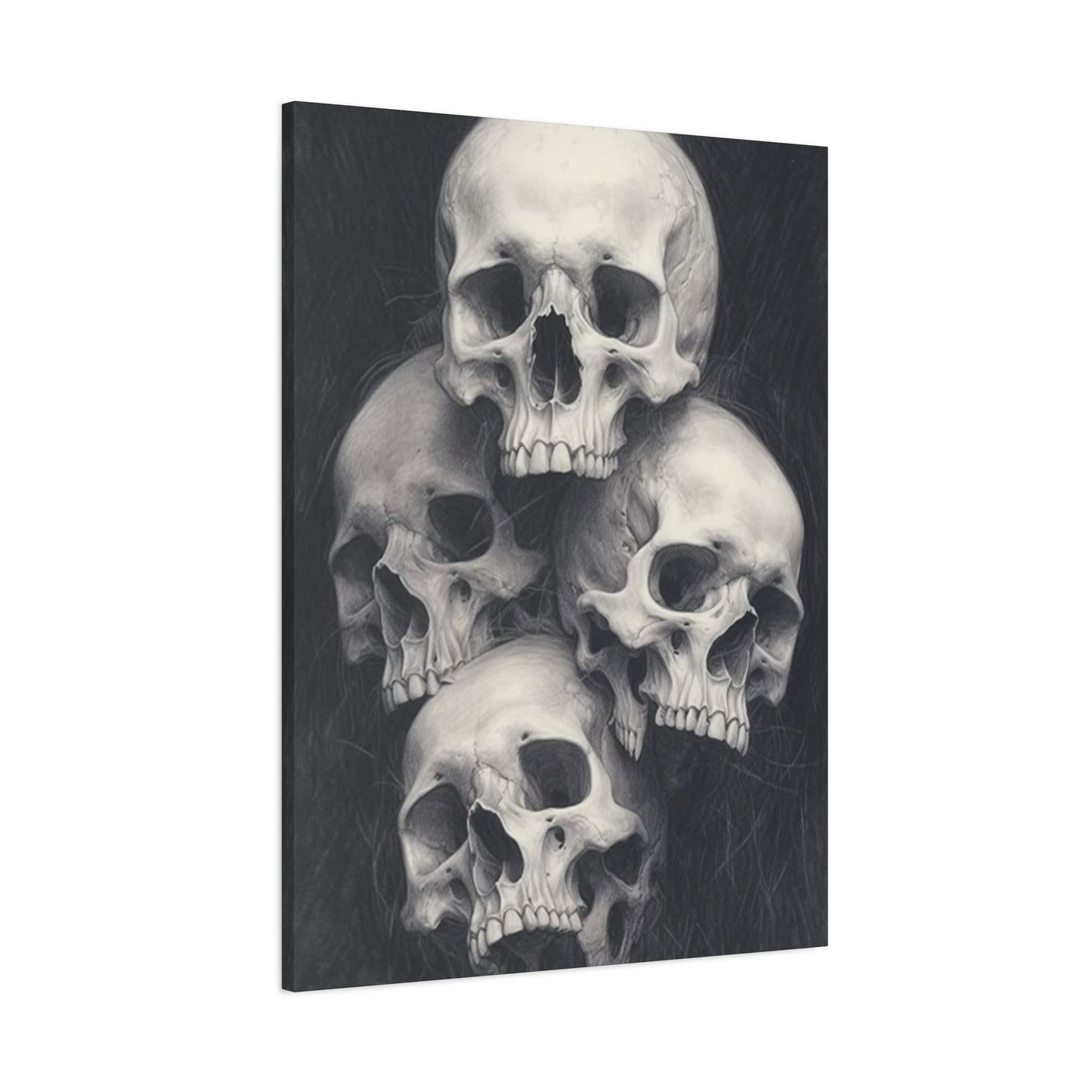 Four Scary Skulls Wall Art & Canvas Prints